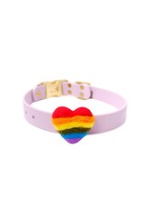 MIMI GREEN MIMI GREEN Rainbow Hearts Dog Collar Accessory Pride
