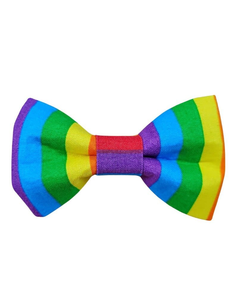 CHEEKY CHIC BOWS CHEEKY CHIC BOWS Bow Tie Rainbow Stripes Pride
