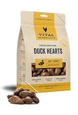 Vital Essentials VITAL ESSENTIALS Dog Treat Freezedried Duck Hearts 10oz