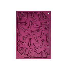 SodaPup SODAPUP eMat Enrichment Lick Mat With Suction Cups Fish Design