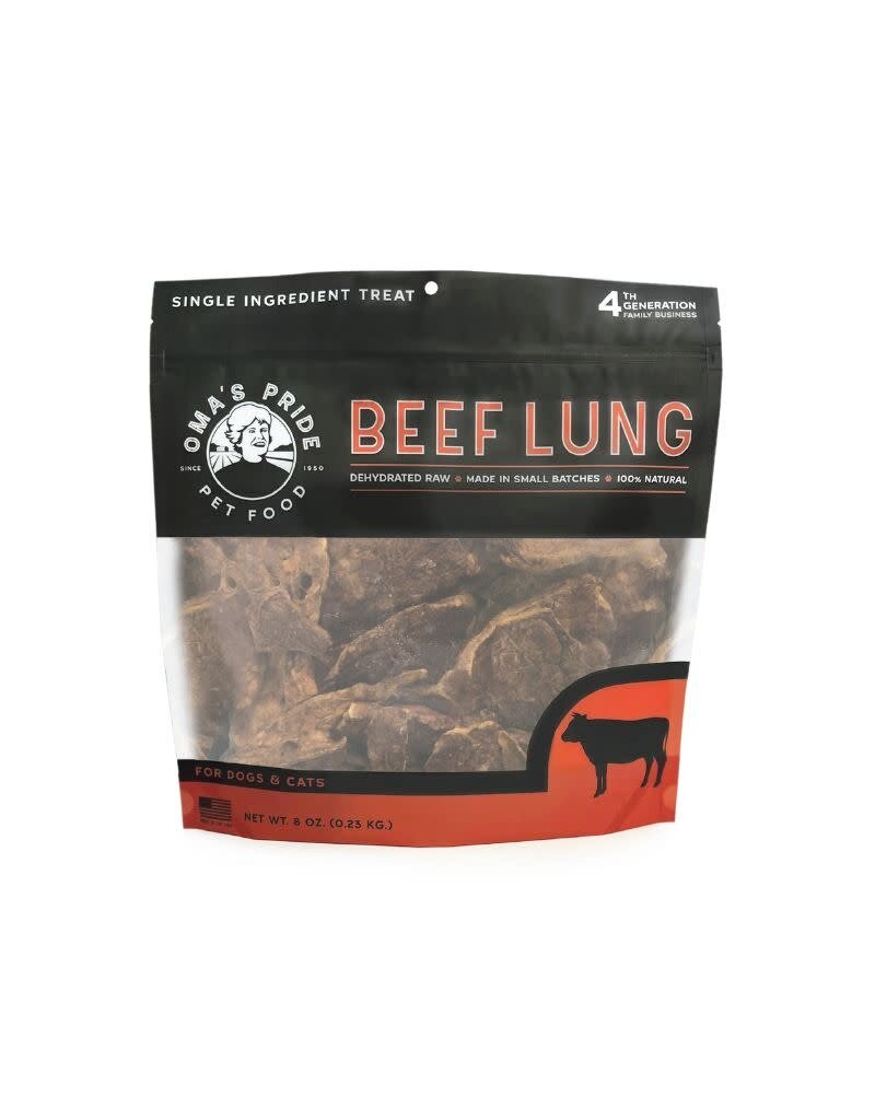Oma's Pride OMA'S PRIDE Dehydrated Treat Beef Lung 8oz