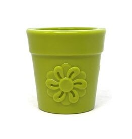 SodaPup SODAPUP  Treat Dispenser & Enrichment Toy Large Flower Pot Green