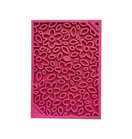 SodaPup SODAPUP eMat Enrichment Lick Mat With Suction Cups Flower Design