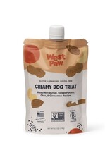 West Paw WEST PAW Creamy Dog Treat Nut Butter Sweet Potato  & Chia Seed Pouch 6.2OZ