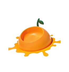 VETRESKA VETRESKA Juicy Tangerine Pet Bowl, Spoon & Mat Set
