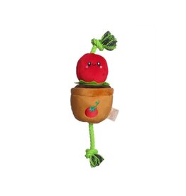 TERRITORY TERRITORY 2 in1 Dog Toy Tug Tomato