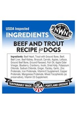 Northwest Naturals NORTHWEST NATURALS Frozen Raw Beef and Trout Dog Food 15LB Nuggets