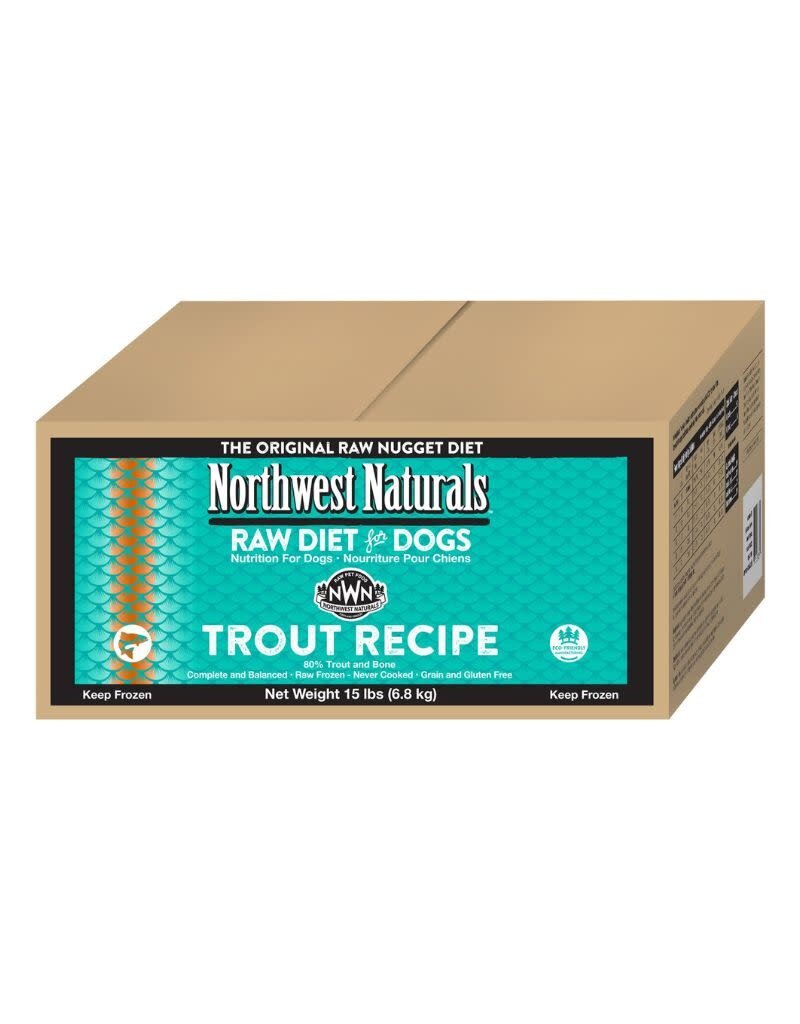 Northwest Naturals NORTHWEST NATURALS Frozen Raw Trout Dog Food 15LB Nuggets