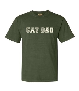 FISH & BONE FISH & BONE Varsity Cat Dad T-shirt Hemp