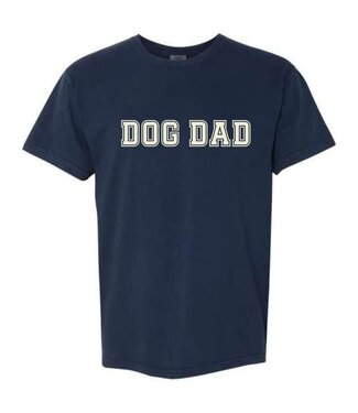 FISH & BONE FISH & BONE Varsity Dog Dad T-shirt True Navy