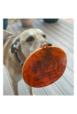 SodaPup SODAPUP eMat Enrichment Lick Mat With Suction Cups Orange Camp Design