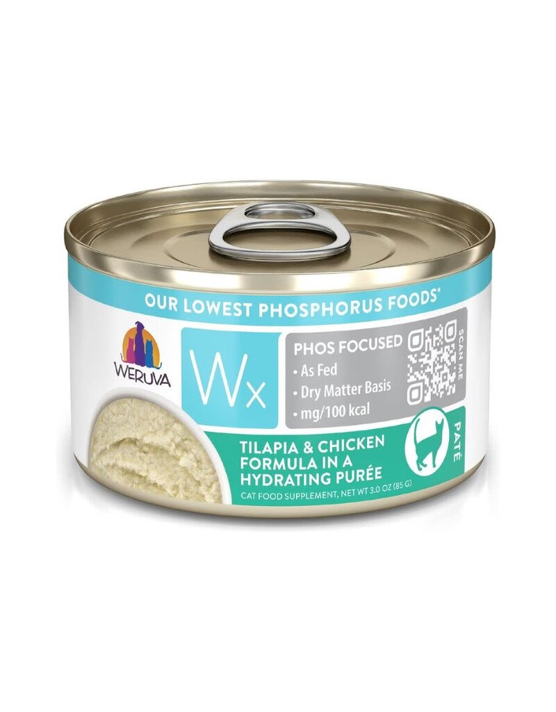 Weruva WERUVA WX Tilapia and Chicken Puree Cat Food Case 12/3OZ