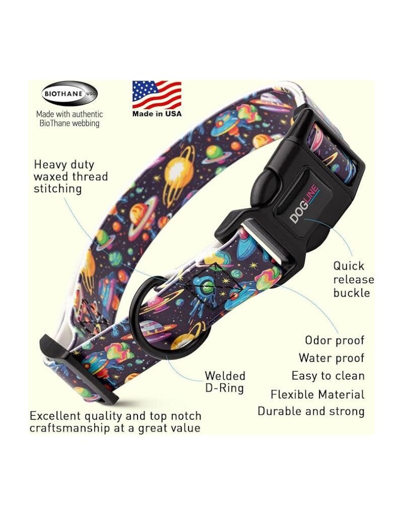 DOGLINE DOGLINE Biothane Waterproof Quick Release Buckle Collar Space