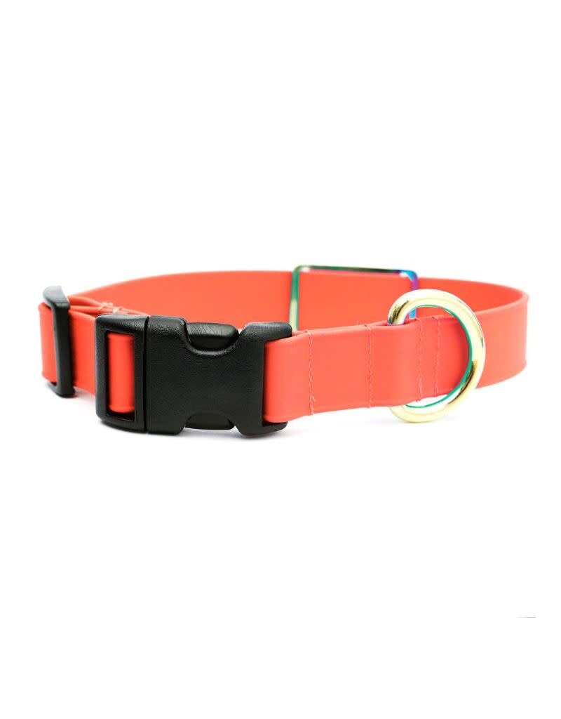 MIMI GREEN MIMI GREEN Lightweight Biothane Waterproof Dog Collar Bright Orange