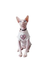 Pikapika PIKAPIKA Go Away White Cat T-shirt