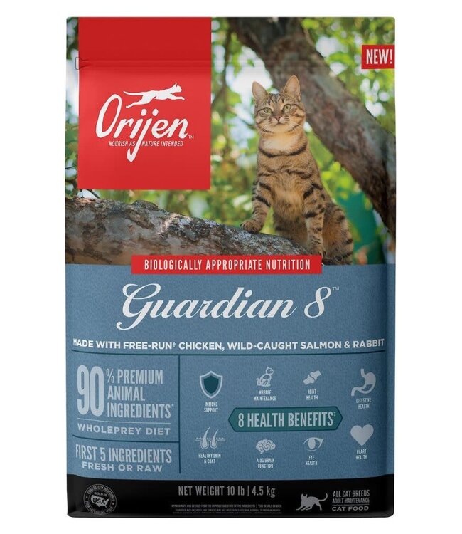 ORIJEN ORIJEN USA Guardian 8 Grain Free Dry Cat Food 10 lb. The Fish Bone
