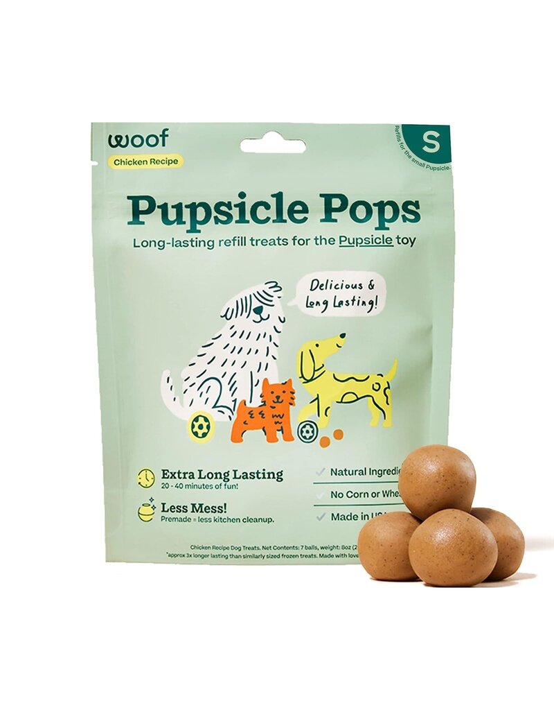 WOOF WOOF Dog Pupsicle Pops Chicken Peanut Butter