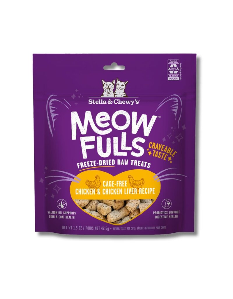 Stella & Chewys STELLA & CHEWY'S Meowfulls Chicken & Liver Cat Treats