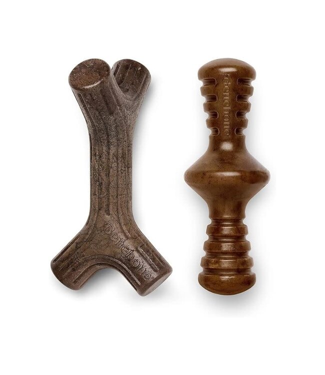 Benebone Bacon Stick & Zaggler (Medium 2pk) Benebone Bacon Stick & Zaggler (Medium 2pk)