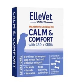 ElleVet ELLEVET ElleCalm and Comfort Dog Chews with CBD + CBDA 3pk