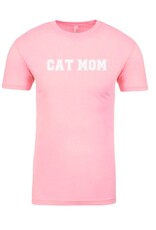 FISH & BONE FISH & BONE Varsity Cat Mom T-shirt Light Pink