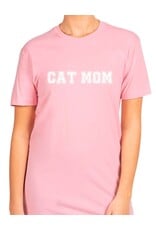 FISH & BONE FISH & BONE Varsity Cat Mom T-shirt Light Pink