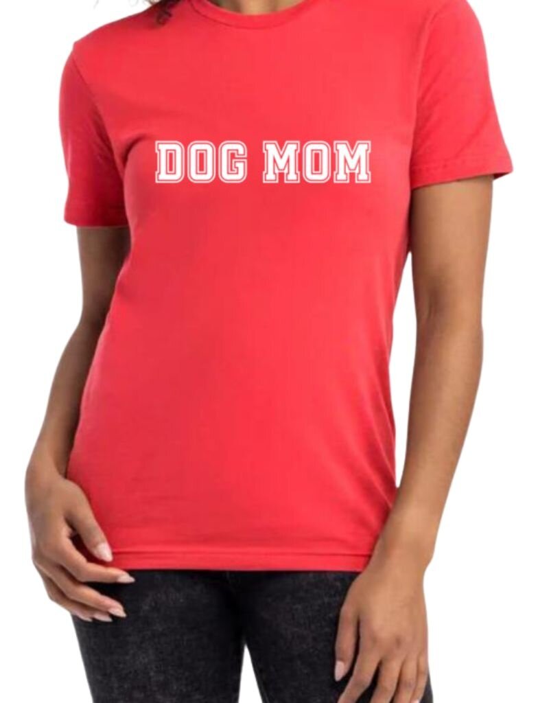 FISH & BONE FISH & BONE Varsity Dog Mom T-shirt Watermelon