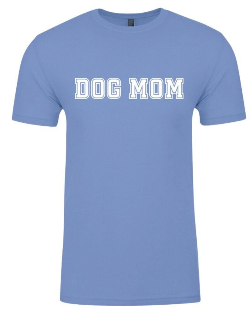 FISH & BONE FISH & BONE Varsity Dog Mom T-shirt Peri Blue