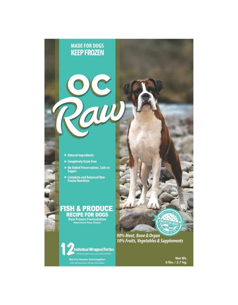 OC Raw OC RAW Frozen Dog Fish & Produce Recipe 6LB