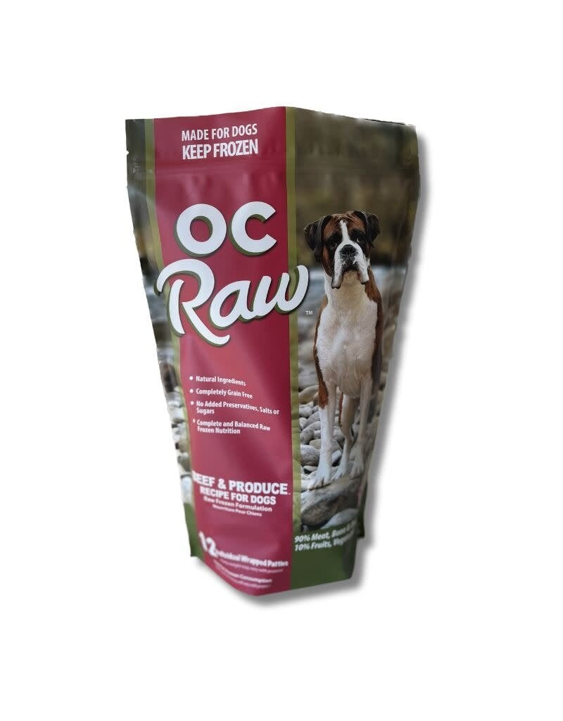 OC Raw OC RAW Frozen Dog Beef & Produce Recipe 6LB