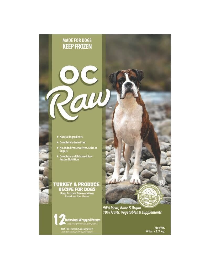 OC Raw OC RAW Frozen Dog Turkey & Produce Recipe 6LB