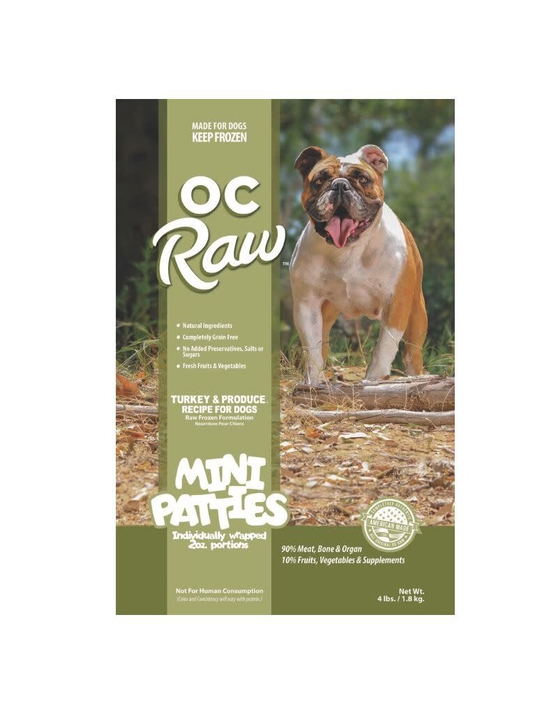 OC Raw OC RAW Frozen Dog Turkey & Produce Recipe 4LB