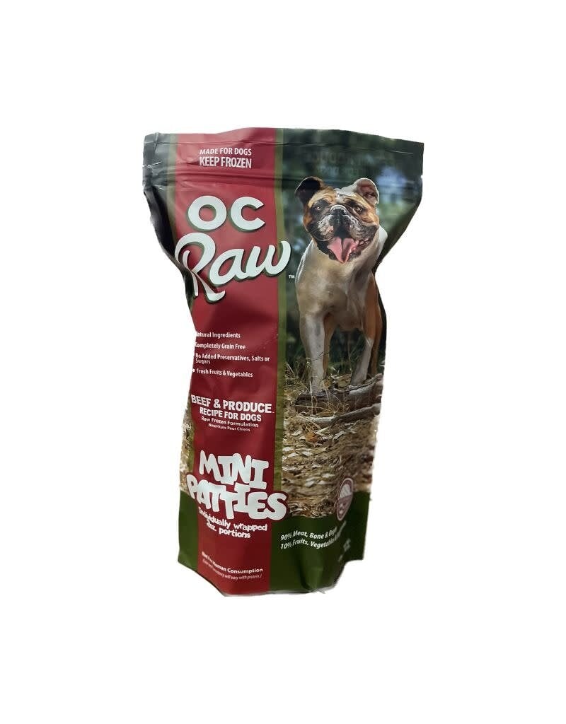 OC Raw OC RAW Frozen Dog Beef & Produce Recipe 4LB