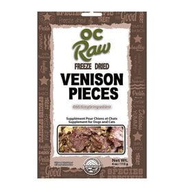 OC Raw OC RAW Freeze Dried Venison 4OZ