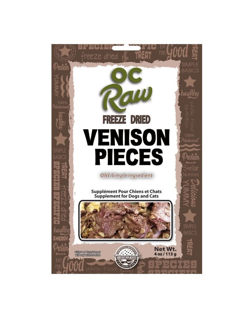 OC Raw OC RAW Freeze Dried Venison 4OZ