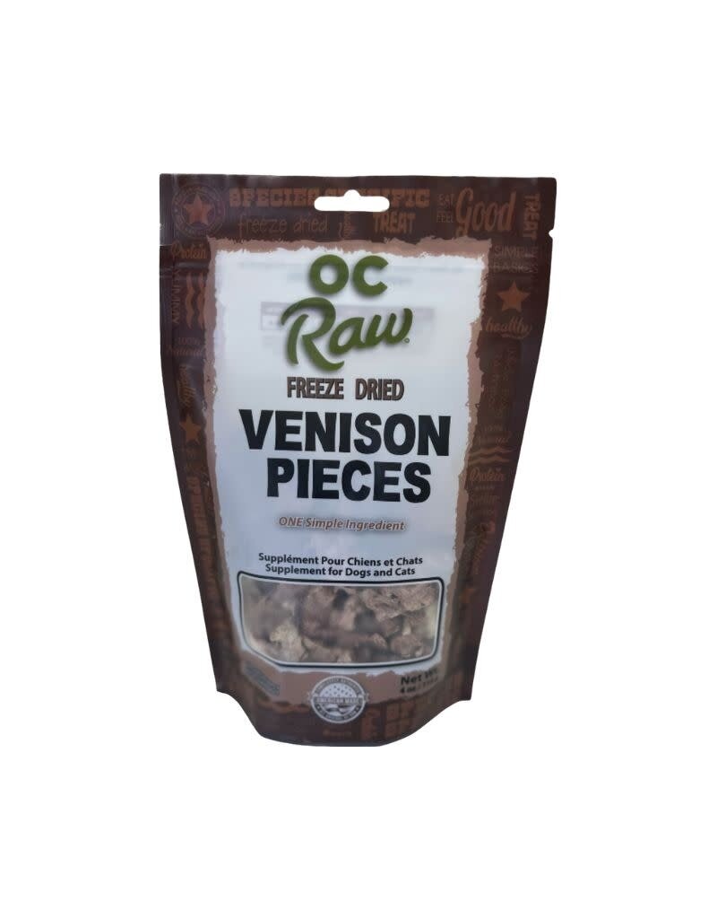 OC Raw OC RAW Freeze Dried Venison 4OZ