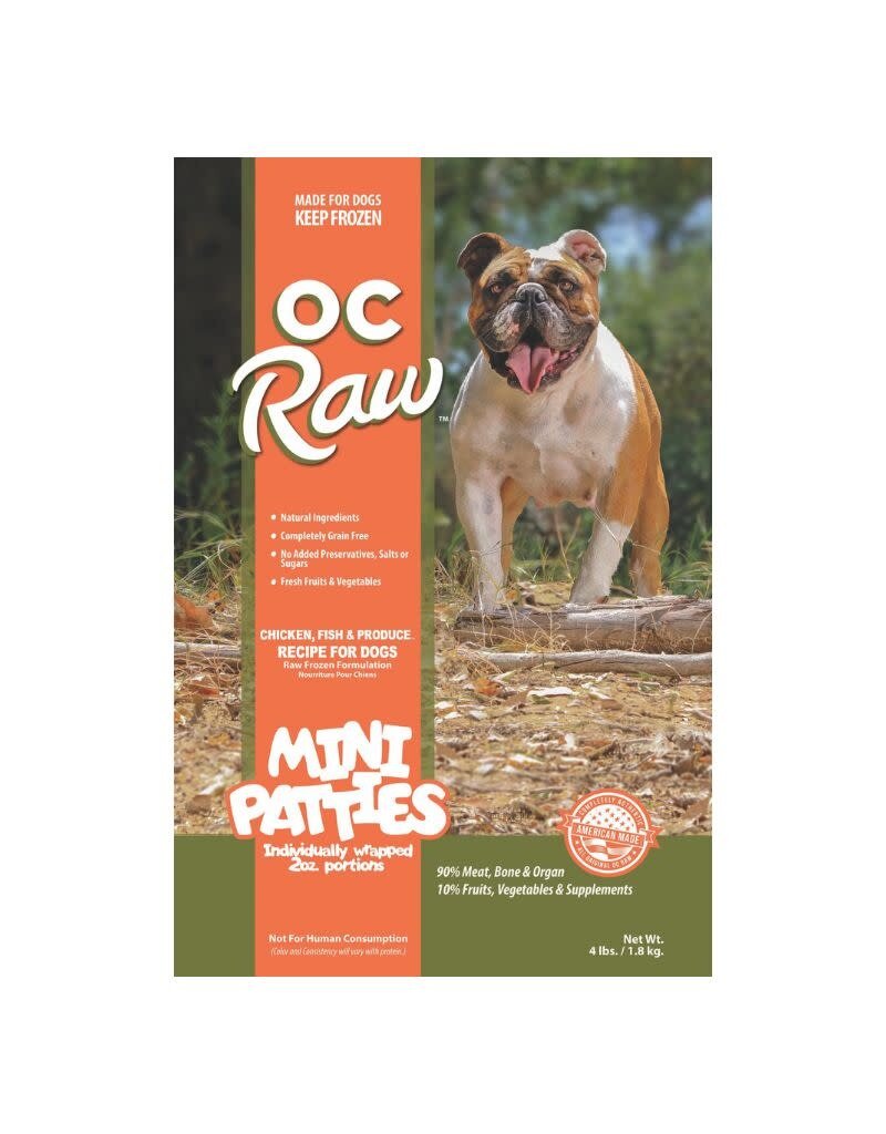 OC Raw OC RAW Frozen Dog Chicken Fish & Produce 4LB