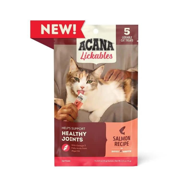 ACANA Cat Lickables Salmon Cat Treat 5 count Case The Fish Bone