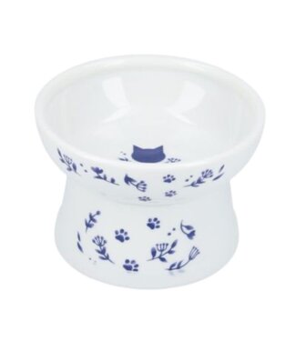 NECOICHI NECOICHI Raised Cat Food Bowl Nordic Blue