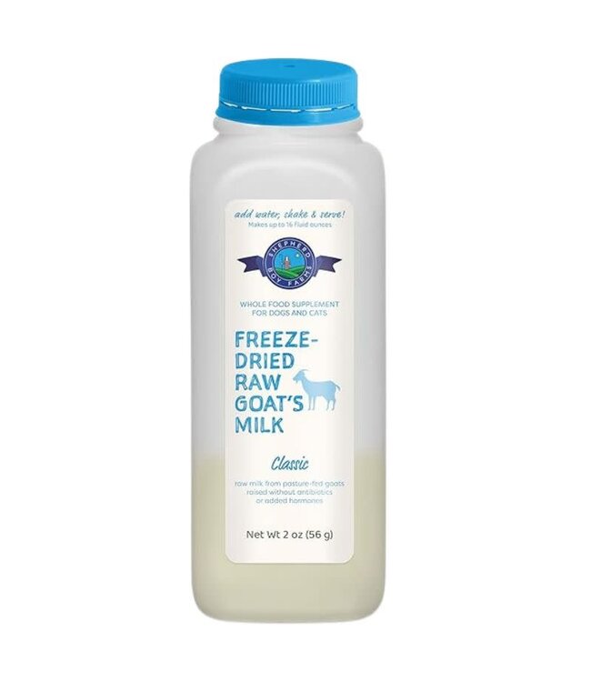 Shepherd Boy Farms Freeze-Dried Raw Goat’s Milk Classic For Dogs & Cats Shepherd Boy Farms Freeze-Dried Raw Goat’s Milk Classic For Dogs & Cats