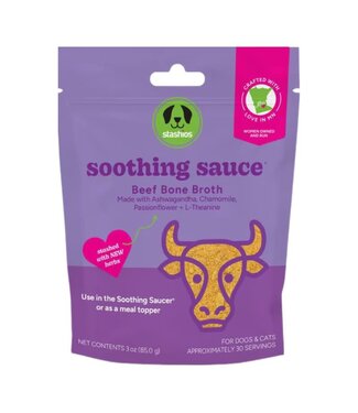 Stashios STASHIOS Soothing Sauce Calming Beef Bone Broth Topper 3 OZ.
