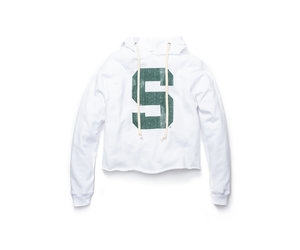 michigan state cropped sweatshirt