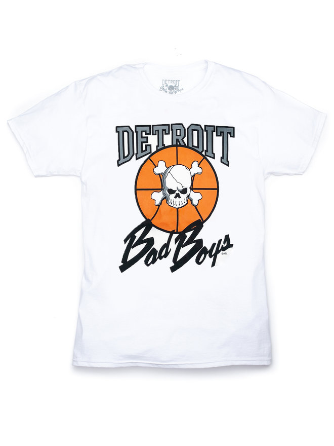 Shop Bad Boys Detroit Bad Boys Tee BADBOYTEE-WHT white