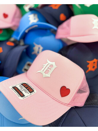 M. Vintage Co Detroit D Love Trucker Hat M. Vintage Co Detroit D Love Trucker Hat