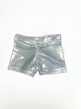 Dori Creations Dori Metallic Lamé Biker Shorts