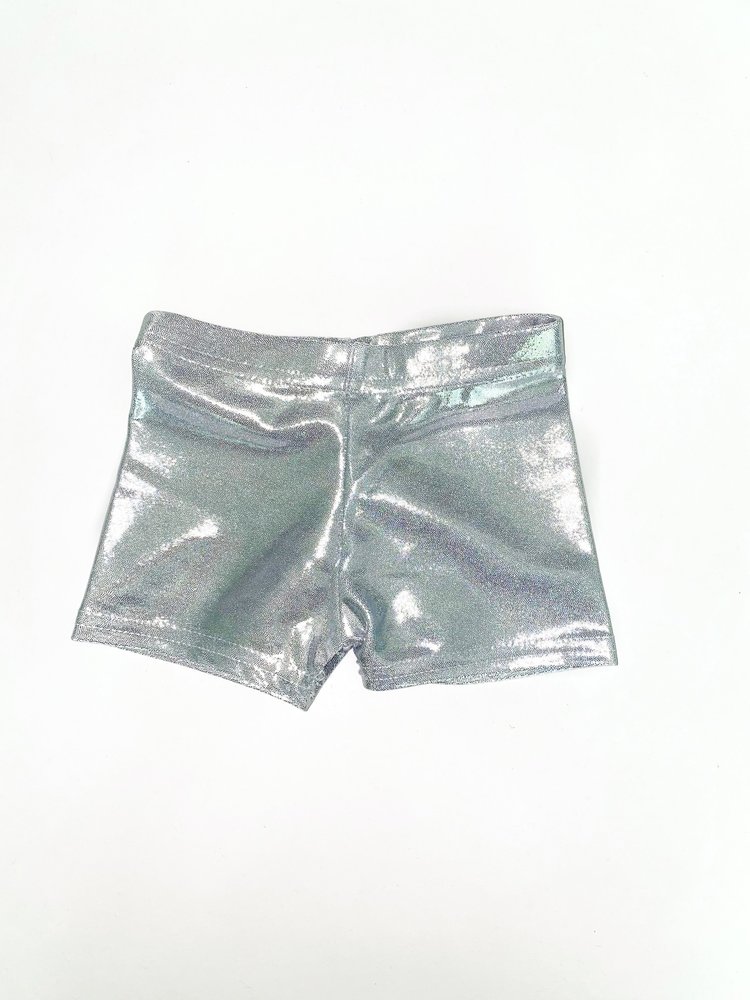 Dori Creations Dori Metallic Lamé Biker Shorts