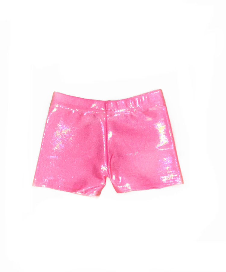 Dori Creations Metallic Lamé Biker Shorts