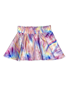 Dori Creations Dori Lamé Watercolor Skater Skirt