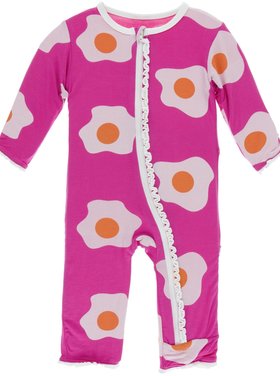 KicKee Pants Kickee Pants Ruffle Coverall With Zipper