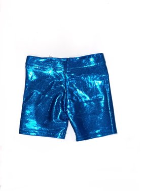 Dori Creations Metallic Lamé Biker Shorts